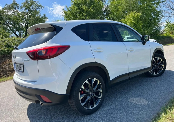 Mazda CX-5 cena 53999 przebieg: 155000, rok produkcji 2015 z Biała małe 742